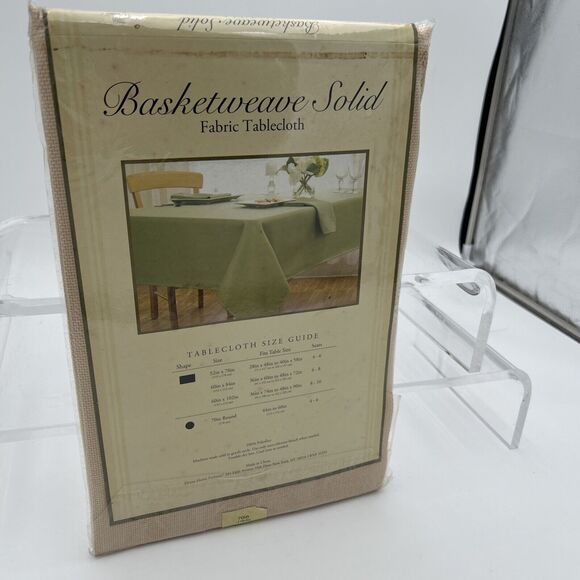 NOS ELRENE HOME FASHIONS 100% POLYESTER MARIGOLD 70" ROUND TABLECLOTH - Picture 8 of 8